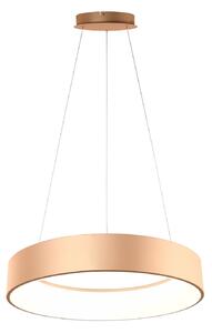 Luce Ambiente Design Lampă suspendată LED Noah, culoare aurie, Ø 60 cm, metal, CCT, Auriu / Alamă, Camera de zi / sufragerie, Modern