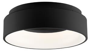 Luce Ambiente Design Plafonieră LED Noah, negru, Ø 45 cm, metal, CCT, Negru, Camera de zi / sufragerie, Modern