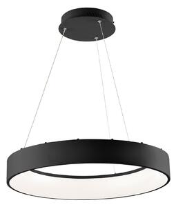 Luce Ambiente Design Lampă suspendată LED Noah, negru, Ø 60 cm, metal, CCT, Negru, Camera de zi / sufragerie, Modern
