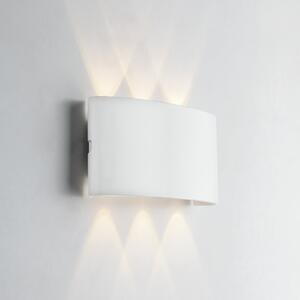 INTEC Lampă LED pentru exterior Betle, albă, lățime 17 cm, metal, CCT, Alb, Aluminiu, Modern