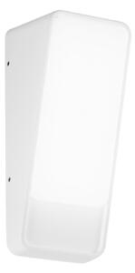 INTEC Lampă LED pentru exterior Coupe, albă, înălțime 20 cm, metal, Alb, Aluminiu, Modern