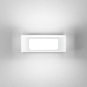 INTEC Lampă LED pentru exterior DESERT, albă, lățime 25 cm, metal, Alb, Aluminiu, Modern