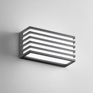 INTEC Lampă LED pentru exterior Dukrot, antracit, lățime 22 cm, metal, Negru, Aluminiu, Modern