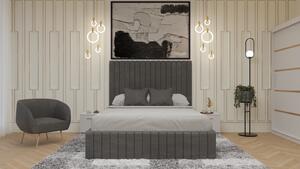 Dormitor Cairo Pat Tapitat Dressing 200x200 Alb