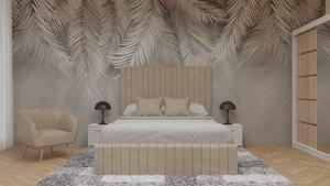 Dormitor Cairo Tapitat Dressing 250x200 3 Usi Cu Oglinda AlbSonoma