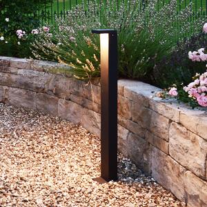 Deko-Light Bornă luminoasă LED Lerna 1000 gri închis Înălțime 100 cm 7,4 W CCT, Negru, Aluminiu, Modern