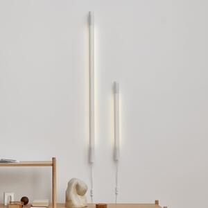 GEJST Aplică de perete Radent, albă, înălțime 135 cm, G13 LED, Alb, Camera de zi / sufragerie, Metal