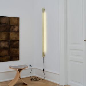 GEJST aplică de perete Radent culoare alamă, înălțime 135 cm, G13 LED, Auriu / Alamă, Camera de zi / sufragerie, Metal