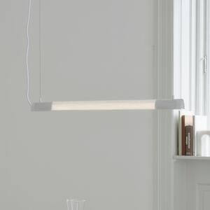 GEJST Lampă suspendată Radent, albă, lungime 70 cm, G13 LED, Alb, Camera de zi / sufragerie, Metal
