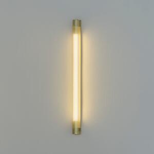 GEJST aplică de perete Radent, culoare alamă, înălțime 70 cm, G13 LED, reglabil, Auriu / Alamă, Camera de zi / sufragerie, Metal