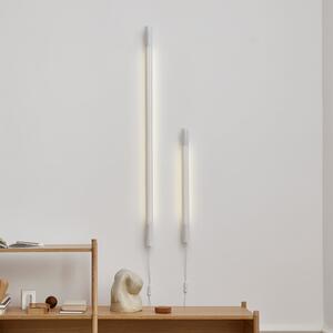 GEJST Aplică de perete Radent cu ștecher, albă, înălțime 70 cm, LED G13, Alb, Camera de zi / sufragerie, Metal