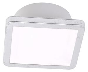 LIGHTME LightMe plafonieră Aqua Uno, 11x11cm, argintiu, IP44, Metalic, Baie, Aluminiu, Modern