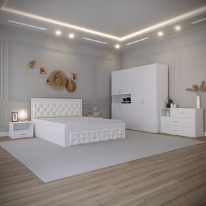 Dormitor Montana Tapitat Alb 4 Usi V 2