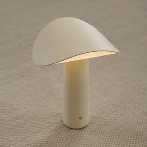 GEJST Lampă de masă cu LED și baterie Lium, galben deschis, 2.700 K, USB, reglabil, Galben, Camera de zi / sufragerie, Aluminiu, Modern