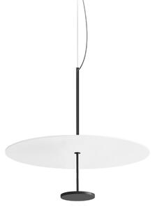 Linea Light Lampă suspendată LED Stilo_P, negru, Ø 55 cm, IP40, reglabil, Negru, Camera de zi / sufragerie, Aluminiu, Modern
