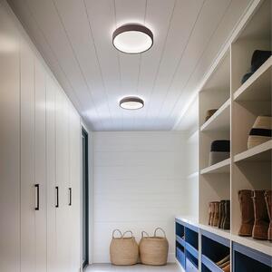 Linea Light Aplică LED Iside, maro, metal, Ø 35 cm, IP40, reglabil, Maro / Rugină, Camera de zi / sufragerie, Metal, Modern