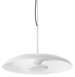 Linea Light Lampă suspendată LED Basin_P, albă, metal, Ø 49 cm, IP40, reglabil, Alb, Camera de zi / sufragerie, Aluminiu, Modern