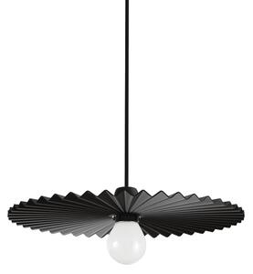 Linea Light Lampă suspendată Doge_P, negru, metal, Ø 39 cm, E27, reglabil, Negru, Camera de zi / sufragerie, Aluminiu, Modern