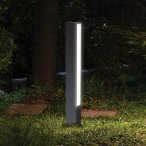 Viokef Lampa LED cu soclu Lir, înălțime 60 cm, metal gri închis, Negru, Aluminiu, Modern