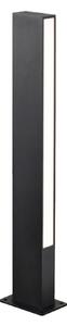 Viokef Lampa LED cu soclu Lir, înălțime 60 cm, metal gri închis, 2 becuri., Negru, Aluminiu, Modern