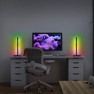 OSRAM SMART+ Lampa de masă WiFi CORNER MAGIC, negru 43 cm RGB, Negru, Camera de zi / sufragerie, Aluminiu, Modern
