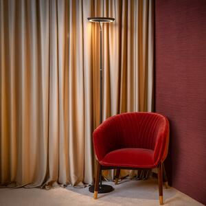 Lucide lampadar LED Celeste, negru, înălțime 174 cm, metal, reglabil, Negru, Camera de zi / sufragerie, Metal, Modern