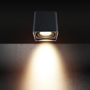 LCD Lumină exterioară pentru tavan 5055, grafit, 10 cm, metal, IP54, GU10, reglabil, Negru, Metal, Modern, Soclu de perete jos