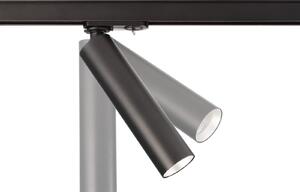 Deko-Light Spot LED pentru șină Slim monofazat, negru, aluminiu, 5 W, 2.700 K, reglabil, Negru, Camera de zi / sufragerie, Aluminiu, Modern