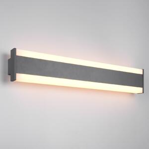 Trio Lighting Lampă LED pentru exterior DAWSON, 60 cm, antracit IP54 CCT sus/jos, Negru, Aluminiu, Modern, Perete unghiular