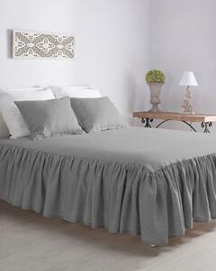 Cuvertură de pat Frilly 160 x 210 cm gri deschis