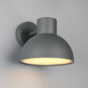 Trio Lighting Lumină exterioară ELBE, antracit, Ø 20 cm, metal, IP44, reglabil, Negru, Aluminiu, Perete rotund