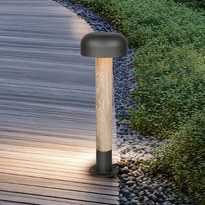 Trio Lighting Bornă luminoasă FRASER, aspect beton, înălțime 54 cm, metal, IP54, reglabil, Gri, Aluminiu, Modern