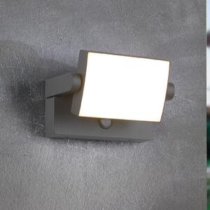 Trio Lighting Lampă LED cu senzor pentru exterior KANSAS antracit Lățime 20 cm IP54, Negru, Aluminiu, Modern