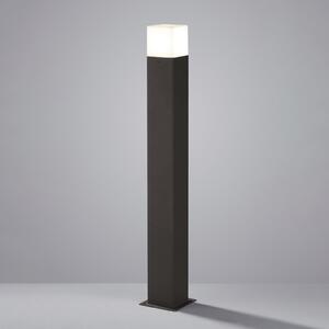 Trio Lighting Bornă luminoasă LED HUDSON, antracit, înălțime 80 cm, metal, IP44, Negru, Aluminiu, Modern