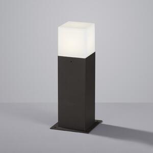 Trio Lighting Lampă LED cu soclu HUDSON, antracit, înălțime 30 cm, metal IP44, Negru, Aluminiu, Modern