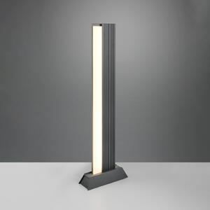 Trio Lighting Bornă luminoasă LED MARIZA, înălțime 100 cm, antracit, metal, IP65, Negru, Aluminiu, Modern