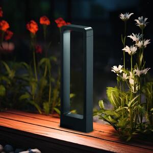 Trio Lighting Bornă luminoasă LED RENO, antracit, înălțime 50 cm, metal, IP54, Negru, Aluminiu, Modern