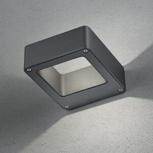 Trio Lighting Lampă LED pentru exterior RENO, antracit, lățime 12 cm Metal IP54, Negru, Aluminiu, Modern