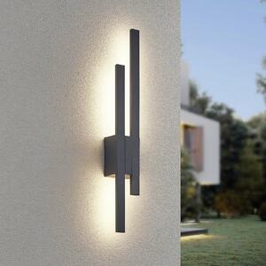 Trio Lighting Lampă LED pentru exterior TAWA, antracit, 62 cm metal 2 becuri IP54, Negru, Aluminiu, Modern