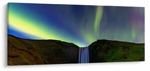 Tablou - Aurora Boreală în Islanda (120x50 cm)