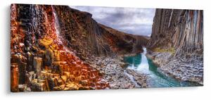 Tablou - Canionul Studlagil (120x50 cm)
