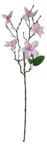Crenguță artificială Magnolia roz deschis, 64 cm