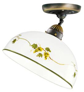 Austrolux Kolarz plafonieră Nonna, Ø 30 cm, struguri, margine netedă, reglabil, Alb, Camera de zi / sufragerie, Sticlă, Casă de țară / Rustic