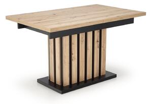 Masă Houston 1613Stejar artizan, Negru, 8x9x16cm, ExtensieExtensie, PAL laminat, PAL laminat