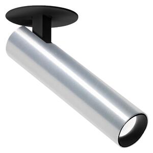 Wever & Ducré Lighting WEVER DUCRÉ Spot LED Match 1.0 semi-încastrat din aluminiu 2.700 K, Metalic, Camera de zi / sufragerie, Aluminiu, Modern