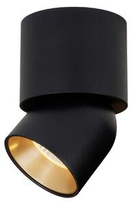 The Light Group Spot LED SLC CUP, negru/auriu, 930, Ø 7,5 cm, dimabil, reglabil, Negru, Camera de zi / sufragerie, Aluminiu, Modern