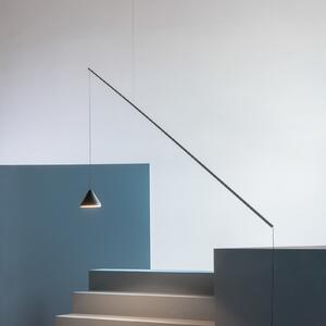 Vibia Lampă suspendată LED NORTH, negru, metal, 927, descentrată, reglabil, Negru, Camera de zi / sufragerie, Plastic, Design