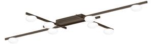 Wever & Ducré Lighting WEVER DUCRÉ Plafonieră LED Perlez Grid 1.0 bronz 927, reglabil, Bronz / Alamă Veche, Camera de zi / sufragerie, Aluminiu, Modern
