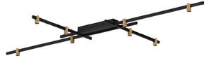 Wever & Ducré Lighting WEVER DUCRÉ bec LED Trace Grid 1.0 negru/bej 927, reglabil, Negru, Camera de zi / sufragerie, Aluminiu, Modern