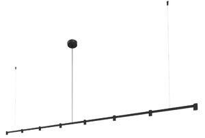 Wever & Ducré Lighting WEVER DUCRÉ Lampă suspendată LED Trace 3.0 negru 2700K dimabil, reglabil, Negru, Camera de zi / sufragerie, Aluminiu, Modern